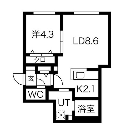 Mulberry Field 宮の沢2・1の物件間取画像